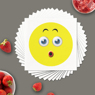 Serviette En Papier Emoji surprise