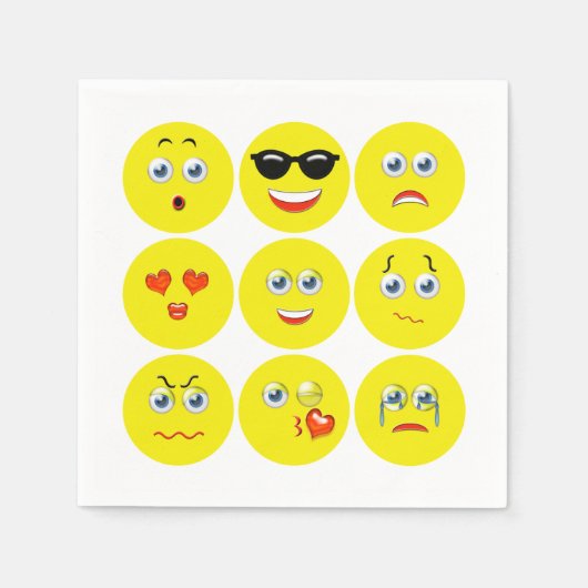 Serviette En Papier Emojis (Devant)