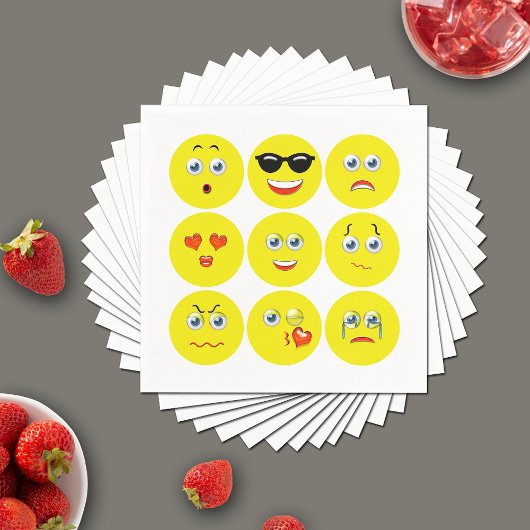 Serviette En Papier Emojis