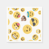 Serviette En Papier Emojis fou (Devant)