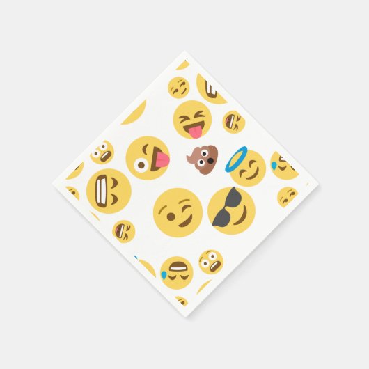 Serviette En Papier Emojis fou (Coin)
