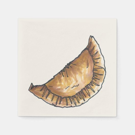 Serviette En Papier Empanadas Latin Amérique du Sud Fromage frit Pâtis (Devant)