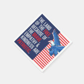 Serviette En Papier Empathie et gentillesse sont patriotiques (Coin)