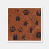 Serviette En Papier Empreinte animale (Devant)