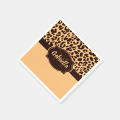 Serviette En Papier Empreinte de léopard (Coin)