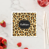 Serviette En Papier Empreinte de léopard (En situation)