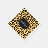 Serviette En Papier Empreinte de léopard (Coin)
