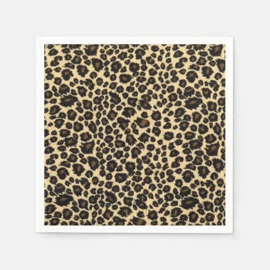 Serviette En Papier Empreinte de léopard (Devant)