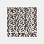 Serviette En Papier Empreinte de léopard blanc (Devant)