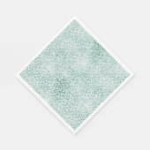 Serviette En Papier Empreinte de léopard blanc à la menthe (Coin)