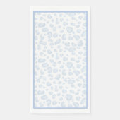 Serviette En Papier Empreinte de léopard bleu bébé (Devant)