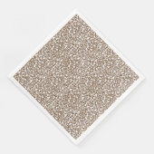 Serviette En Papier Empreinte de léopard Brown au chocolat (Coin)