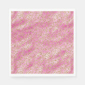Serviette En Papier Empreinte de léopard de Parties scintillant Girly  (Devant)
