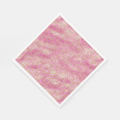 Serviette En Papier Empreinte de léopard de Parties scintillant Girly  (Coin)