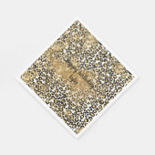 Serviette En Papier Empreinte de léopard Gold Parties scintillant Spar (Coin)