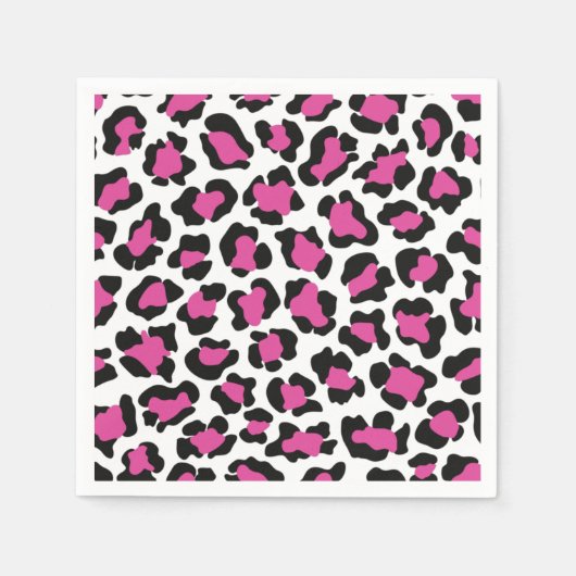 Serviette En Papier Empreinte de léopard, Motif Cheetah, Costume Safar (Devant)