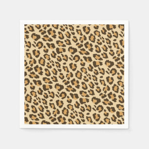 Serviette En Papier Empreinte de léopard Napkins
