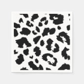 SERVIETTE EN PAPIER EMPREINTE DE LÉOPARD NOIR (Devant)