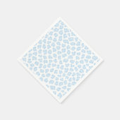 Serviette En Papier Empreinte de léopard Pastel Blue Sweet Boy Amoureu (Coin)