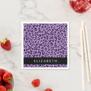 Serviette En Papier Empreinte de léopard, Spots, Leopard Violet, Votre