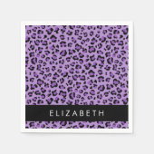 Serviette En Papier Empreinte de léopard, Spots, Leopard Violet, Votre (Devant)