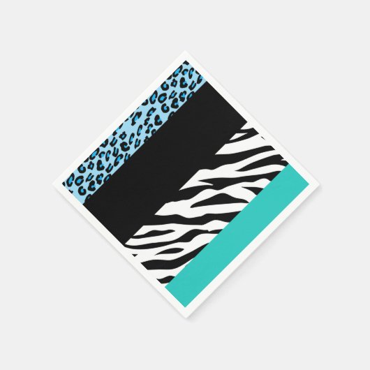 Serviette En Papier Empreinte de léopard, Zebra Print, Poster de anima (Coin)
