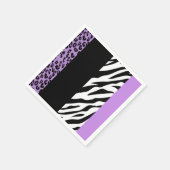 Serviette En Papier Empreinte de léopard, Zebra Print, Poster de anima (Coin)