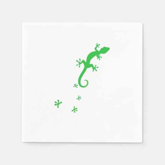 Serviette En Papier Empreinte Gecko Reptiles Reptiles Reptiles Lizard  (Devant)