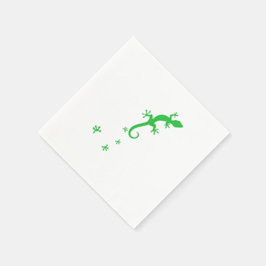 Serviette En Papier Empreinte Gecko Reptiles Reptiles Reptiles Lizard  (Coin)