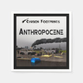 Serviette En Papier Empreintes Carbone - Anthropocène (Devant)
