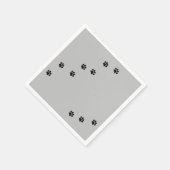 Serviette En Papier Empreintes de pattes (Coin)