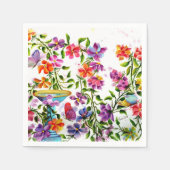 SERVIETTE EN PAPIER EMPREINTES DE PATTES BAIN BAIN PAPIER NAPKINS (Devant)