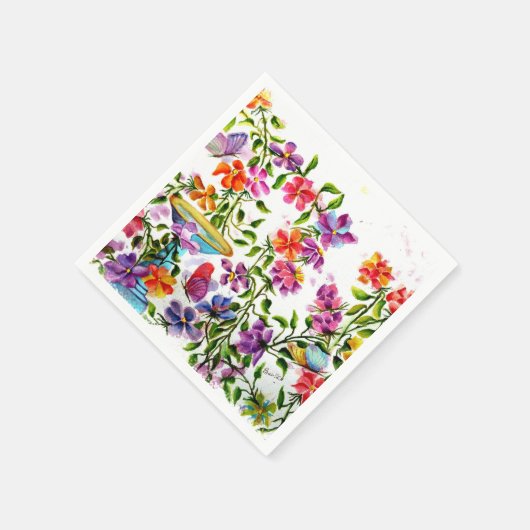 SERVIETTE EN PAPIER EMPREINTES DE PATTES BAIN BAIN PAPIER NAPKINS (Coin)