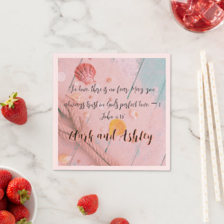 Serviette En Papier "En amour, il n'y a pas de peur. Puisse-tu toujour