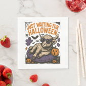 Serviette En Papier En attente de la vache Halloween Highland (En situation)