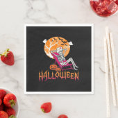Serviette En Papier En Attente D'Halloween Infirmière D'Été Skeleton P (En situation)