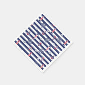 Serviette En Papier En Bord De Mer Motif (Coin)