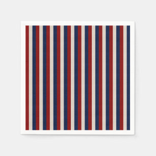 SERVIETTE EN PAPIER EN CUIR REGARDEZ LES STRIPES PATRIOTIQUES-PAPIERS 