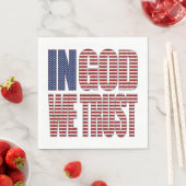 Serviette En Papier En Dieu, nous faisons confiance aux étoiles et aux (En situation)