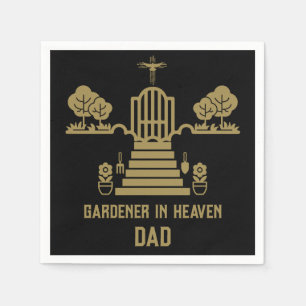 Serviette En Papier En mémoire Bereaver Gardener funérailles