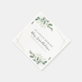 Serviette En Papier En mémoire d'amour Eucalyptus funérailles Mémorial (Coin)