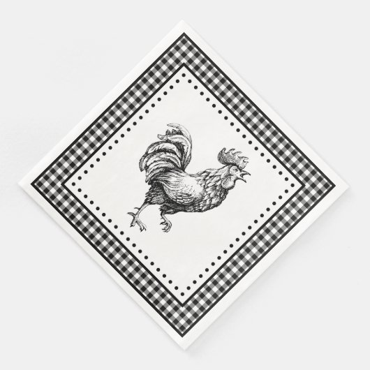 Serviette En Papier En vichy (Coin)