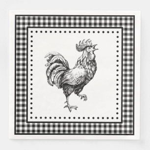 Serviette En Papier En vichy