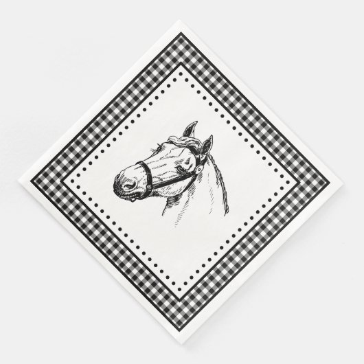 Serviette En Papier En vichy (Coin)