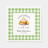 Serviette En Papier En vichy Baby shower Little Cutie Pie (Devant)