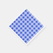 Serviette En Papier En vichy bleu (Coin)