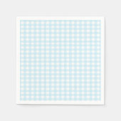 Serviette En Papier En vichy bleu (Devant)