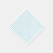Serviette En Papier En vichy bleu (Coin)