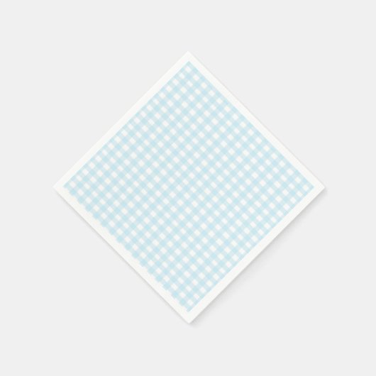 Serviette En Papier En vichy bleu (Coin)