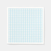 Serviette En Papier En vichy bleu 1 (Devant)